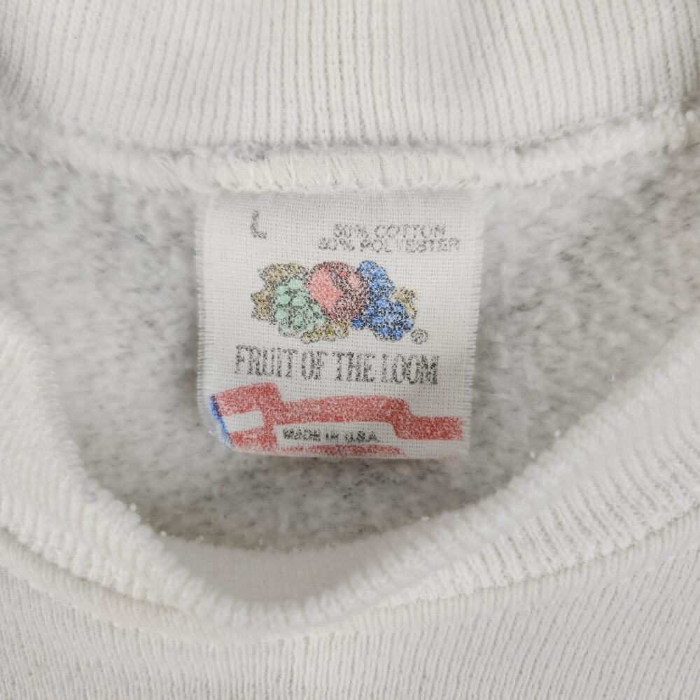 VTG Comic Relief Sweatshirt Adult L White USA Radio City NYC 1990 Robin Williams - Picture 3 of 15